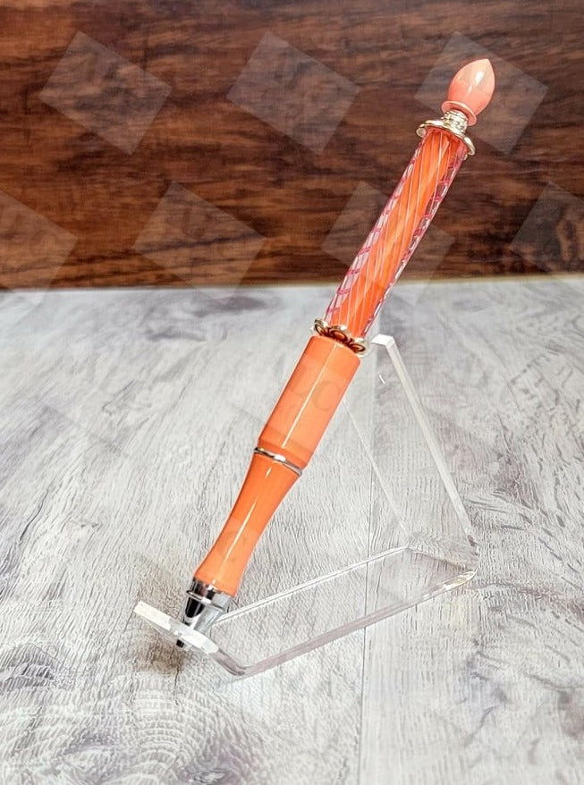 Orange Dreamsicle Swirl Bling Pen