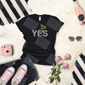 Yes Bride Rhinestone Shirt